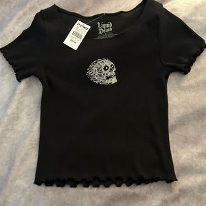 Girls skull Zumies crop top